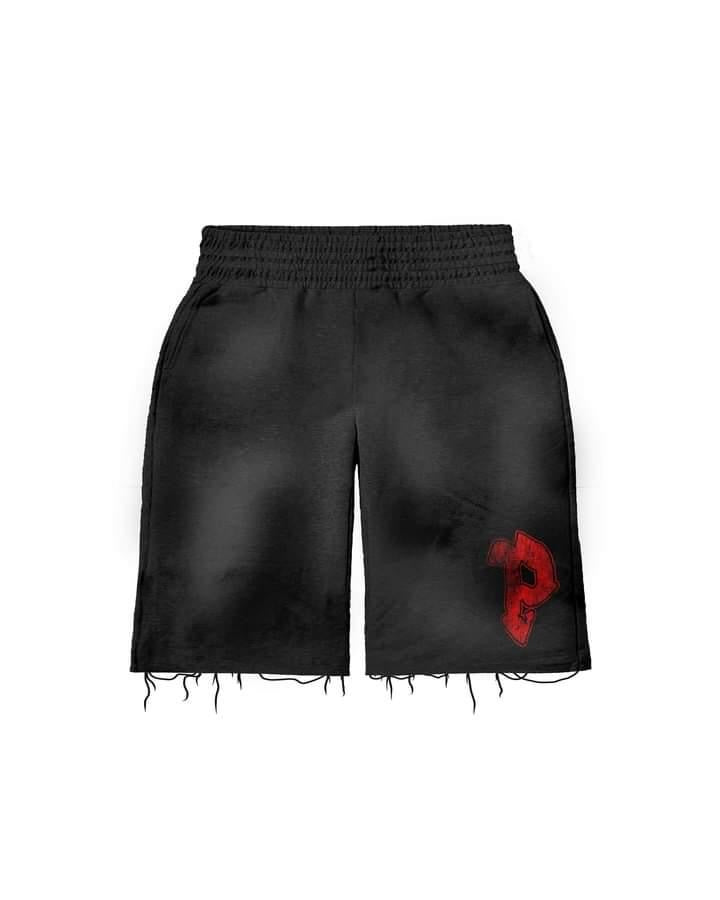 Pure Heart Black Jogger Shorts