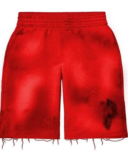 Pure Heart Red Jogger Shorts