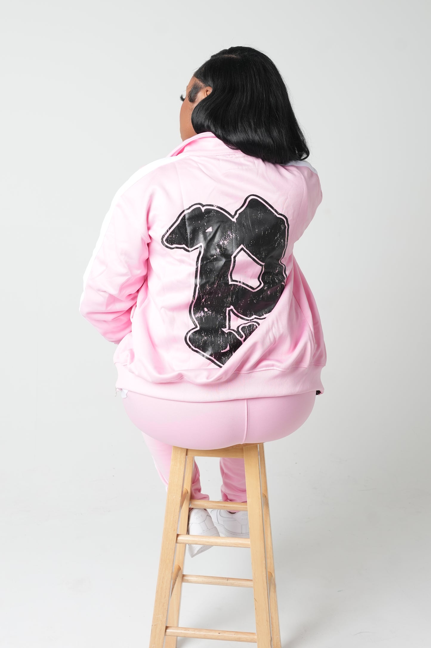 Pure Heart Womens Pink and Black Tracksuit